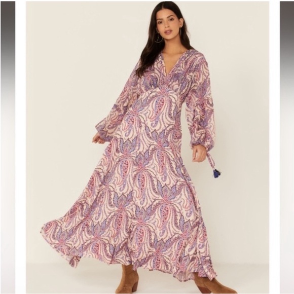 Free People Mirage Printed Flowy Maxi Dress - Picture 2 of 3